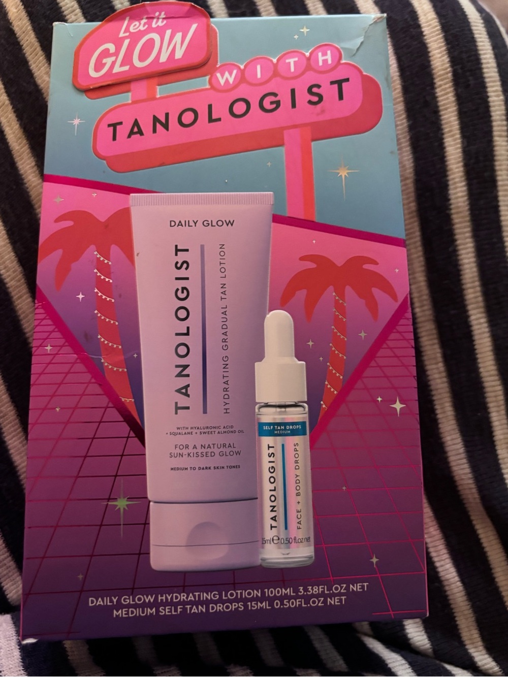 Tanologist Daily Glow Hydrating Gradual Tan Lotion + Self Tan Drops - Pink
